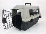 YES4PETS Medium Portable Pet Dog Cat Carrier Travel Bag Cage House Safety Lockable Kennel Grey V278-H-1-HKX-006-GREY