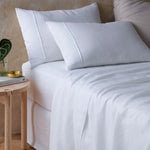 Vintage Design Homewares White Hemp Sheet Set Queen V442-HIN-SHEETS-HEMP-WHITE-QS