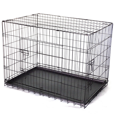 YES4PETS 36' Collapsible Metal Dog Cat Puppy Crate Cage Cat Rabbit Carrier V278-CR36