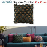 Bedding House Betula Green Filled Square Cushion V442-HIN-CUSHION-BETULA-GREEN-SQ