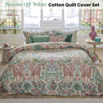 PIP Studio Pavoni Off White Cotton Quilt Cover Set King V442-HIN-QUILTCS-PAVONI-OFFWHITE-KI