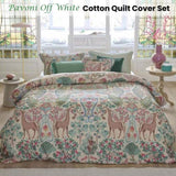 PIP Studio Pavoni Off White Cotton Quilt Cover Set Queen V442-HIN-QUILTCS-PAVONI-OFFWHITE-QS