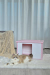 YES4PETS Small Plastic Pet Dog Puppy Cat House Kennel Pink V278-AT2004-PINK-PET-HOUSE