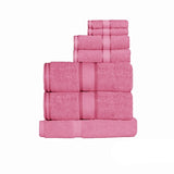 Kingtex 550gsm Cotton 7 Pce Towel Set Lip Gloss V442-KIT-TOWEL-7PTOWEL-LIPGLOSS