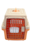 YES4PETS Small Dog Cat Crate Pet Airline Carrier Cage With Bowl and Tray-Orange V278-AA1-ORANGE-BOWL-TRAY