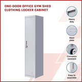 One-Door Office Gym Shed Clothing Locker Cabinet V63-832351