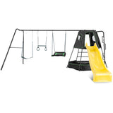 Lifespan Kids Pallas Play Tower with Metal Swing Set in Yellow Slide V420-LKSW-PAL2SW-YEL