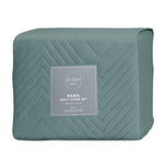 Ardor Hana Stormy Sea Embossed Velvet Quilt Cover Set Queen V442-INT-QUILTCS-HANA-STORMYSEA-QS