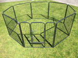 YES4PETS 80 cm Heavy Duty Pet Dog Puppy Cat Rabbit Exercise Playpen Fence With Cover V278-HPL80-8-BK-COVER