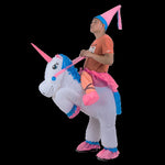 UNICORN Fancy Dress Inflatable Suit -Fan Operated Costume V63-691634