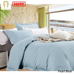 Ramesses Bamboo Cotton Quilt Cover Set Pearl Blue Queen V442-KIT-QUILTCS-BAMBOOCOTTON-PEARLBLUE-QS