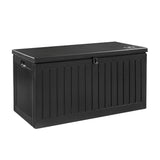 Gardeon Outdoor Storage Box 270L Container Lockable Garden Bench Tool Shed Black OSB-S270-ABK