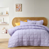 Vintage Design Homewares Lilac French Linen Coverlet Set Queen V442-HIN-COVERLETS-FRENCHLINEN-LILAC-QS