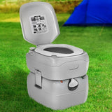 Weisshorn 22L Portable Camping Toilet Outdoor Flush Potty Boating CAMP-TOILET-22L-T