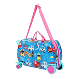 Wanderlite 17" Kids Ride On Luggage Children Suitcase Trolley Travel Car LUG-ABS-KIDS-CAR