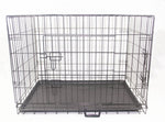 YES4PETS 24' Portable Foldable Dog Cat Rabbit Collapsible Crate Pet Cage with Cover Mat V278-CR24-W-COVER-BK-MAT