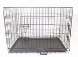 YES4PETS 24' Portable Foldable Dog Cat Rabbit Collapsible Crate Pet Cage with Cover Mat V278-CR24-W-COVER-BK-MAT