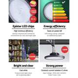 Leier LED High Bay Lights 150W UFO Industrial Workshop Warehouse Factory Lamp HBL-UFO-N210C-BK