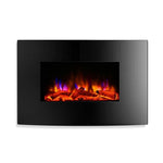 Devanti Electric Fireplace Fire Heater 2000W EFL-B-159-2000-BK