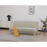 Brando 3 Seater Sofa Futon Bed Fabric Lounge Couch - Beige V315-VOL-BRAND-03