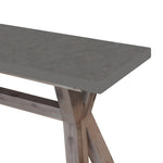 Stony 130cm Hall Entrance Console Table with Concrete Top - Grey V315-V-CHAR-028