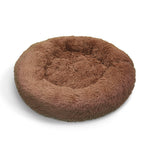 Pawfriends Pet Dog Bed Bedding Warm Plush Round Soft Dog Nest Light Coffee XXL 120cm V360-PTDB0000-LC-XXL