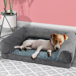 PaWz Pet Bed Sofa Dog Beds Bedding Soft M Grey Medium PT1027-M-GY