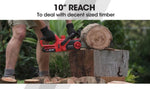 Baumr-AG 20V 10 Inch Electric Cordless Chainsaw 2Ah Lithium Battery Lightweight Wood Garden Cutter V219-CHNSAWBMRASW3