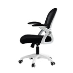 Artiss Mesh Office Chair Mid Back Black OCHAIR-G-2013-WH-BK