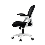 Artiss Mesh Office Chair Mid Back Black OCHAIR-G-2013-WH-BK