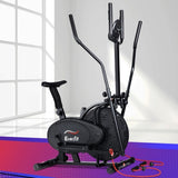 Everfit Exercise Bike 5 in 1 Elliptical Cross Trainer Home Gym Indoor Cardio EB-F-ELLI-02-5IN-BK