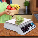 SOGA 40kg Digital Commercial Kitchen Scales Shop Electronic Weight Scale Food White SCALE40KGWHT