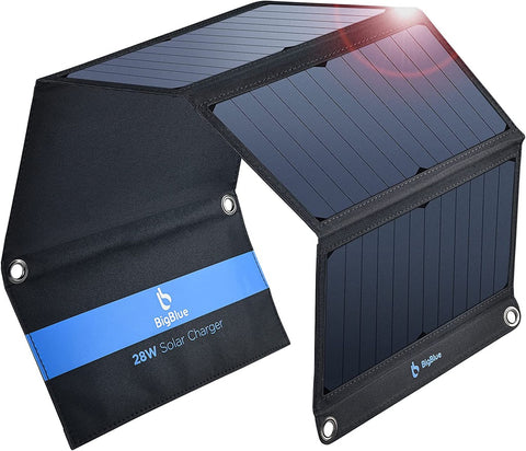 BigBlue Portable 28W SunPower Solar Panel Charger 3 USB Ports V227-1693101000990