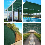 Instahut 50% Shade Cloth 1.83x50m Shadecloth Sail Heavy Duty Green SH-CL-183X500-100-GR