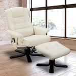 PU Leather Massage Chair Recliner Ottoman Lounge Remote V63-771955