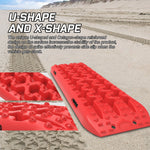 X-BULL Recovery tracks Boards 10T 2 Pairs Sand Mud Snow With Mounting Bolts pins Red V211-AU-XBRT006-2