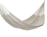 Mayan Legacy Queen Size Outdoor Cotton Mexican Hammock in Marble Colour V97-TQCREAM