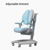 Solid Rubber Wood Height Adjustable Children Kids Ergonomic Blue Study Desk Chair Set 120cm AU V255-XJM017-PCSB508-BLUE