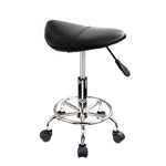 Swivel Salon Barber Stool Chair Saddle Type BLACK V274-FT-SC4B