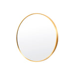 Wall Mirror Round Aluminum Frame Bathroom 50cm GOLD V274-FT-BM-ALUR-GLD50