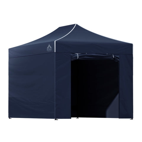 Instahut Gazebo 3x4.5 Pop Up Marquee Folding Tent Wedding Gazebos Camping Outdoor Shade Canopy Navy GAZEBO-C-3X45-DX-NAVY