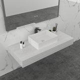 Rectangle Cast stone - Solid Surface Basin 500mm V567-PS-2211B