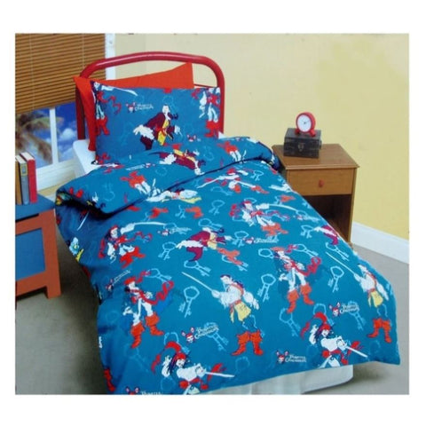 Disney Pirates of the Caribbean Quilt Cover Set Single V442-CAP-QUILTCS-PIRATES-BLUE-SB