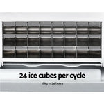 DEVANTi 3.2L Portable Ice Cube Maker Cold Commercial Machine Stainless Steel IM-ZB-18F-SS
