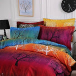 Rainbow Tree Super King Size Bed Quilt/Duvet Cover Set V493-MSK-114