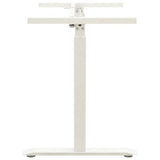 Manual Height Adjustable Standing Desk Frame Hand Crank White 43_321718