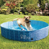 S Dog Swimming Pool - Chill Out Plastic Pet Puppy Bath Splash Fun All For Paws V238-SUPDZ-31701902360656