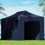 Instahut Gazebo 3x4.5 Pop Up Marquee Folding Tent Wedding Gazebos Camping Outdoor Shade Canopy Navy GAZEBO-C-3X45-DX-NAVY