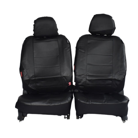 Leather Look Car Seat Covers For Toyota Highlander 7 2010-2014 | Black V121-TMDKLUG710TOROBLK