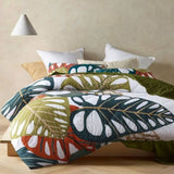 Accessorize 3 Piece Monstera Digital Printed Comforter Set Queen V442-HIN-COMFORTER-MONSTERA-GREEN-QS